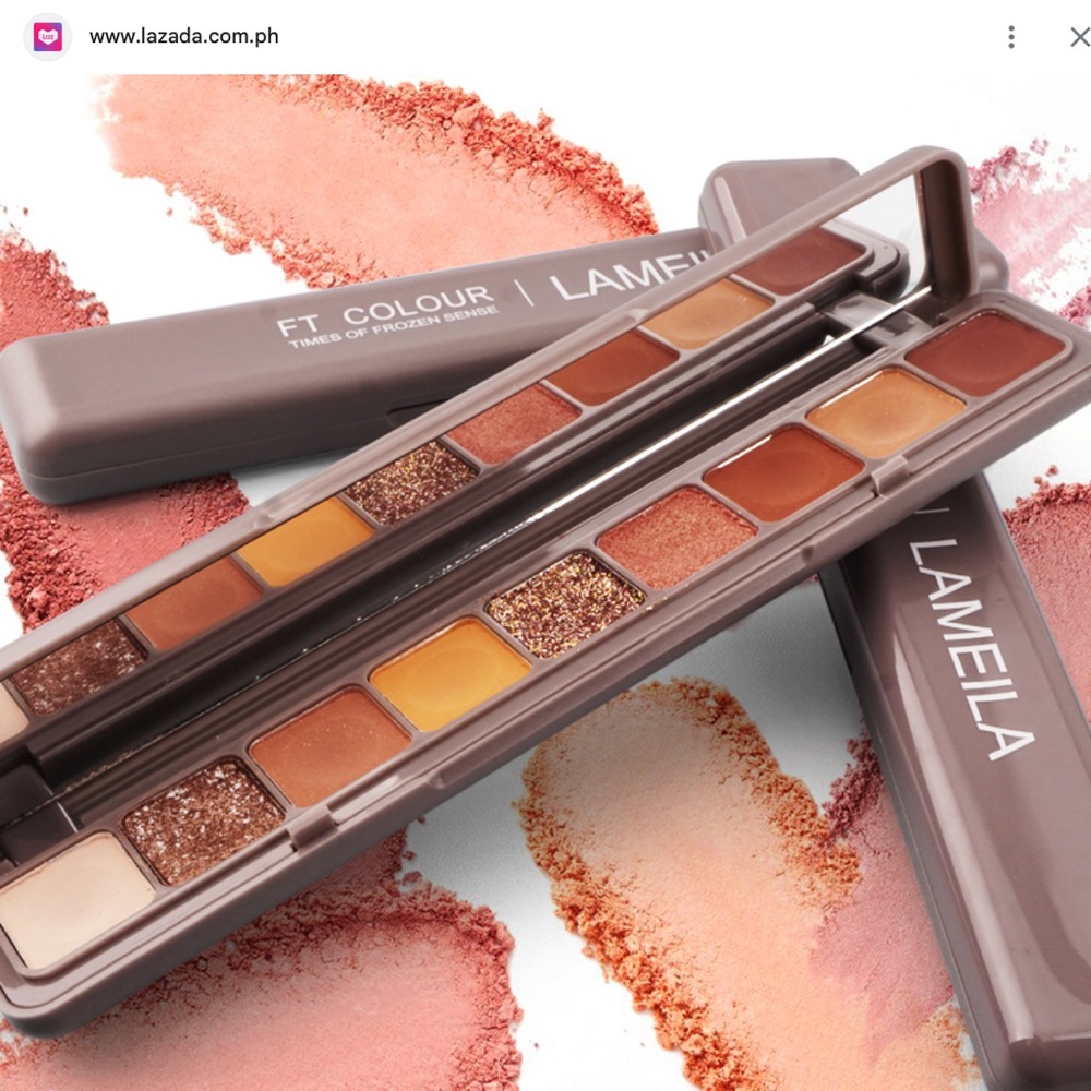 9-Color Warm Eyeshadow Palette - Peach & Rose Shades